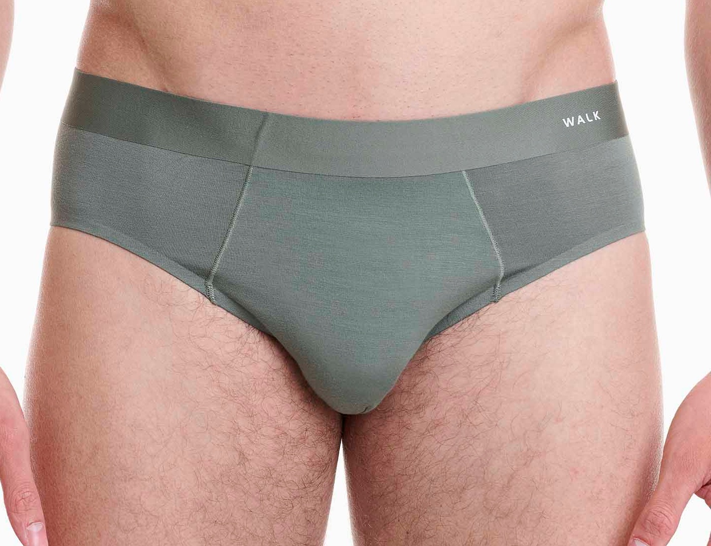 Ανδρικό εσώρουχο Bamboo Αόρατο Seamless Slip WALK W1772-24 ΧΑΚΙ ΣΚΟΥΡΟ 