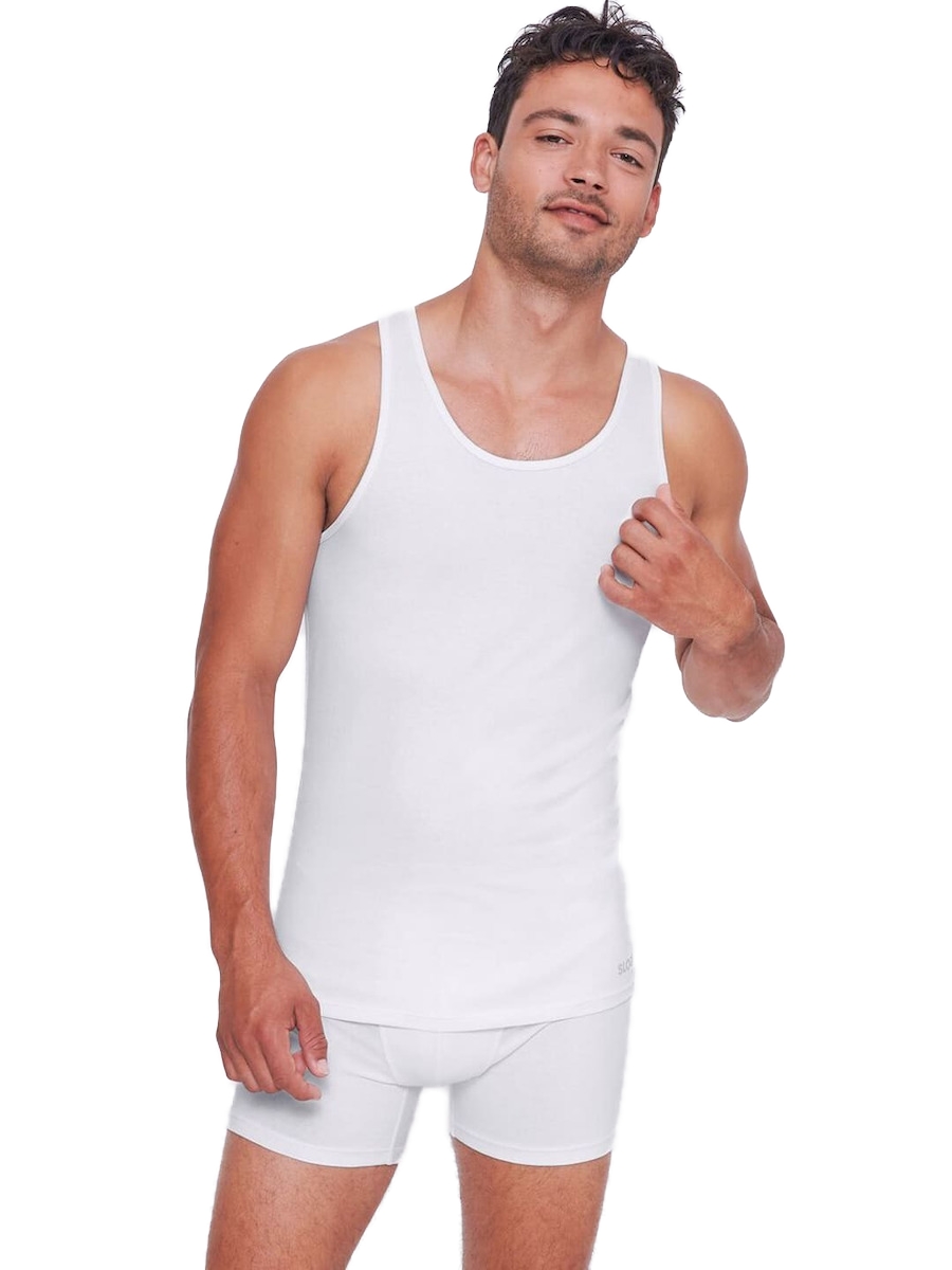 Ανδρική Φανέλα Τιράντα 2PACK- Διπλό Πακέτο Sloggi GO ABC 2.0 H Tank Top 10217768-0003 ΛΕΥΚΟ
