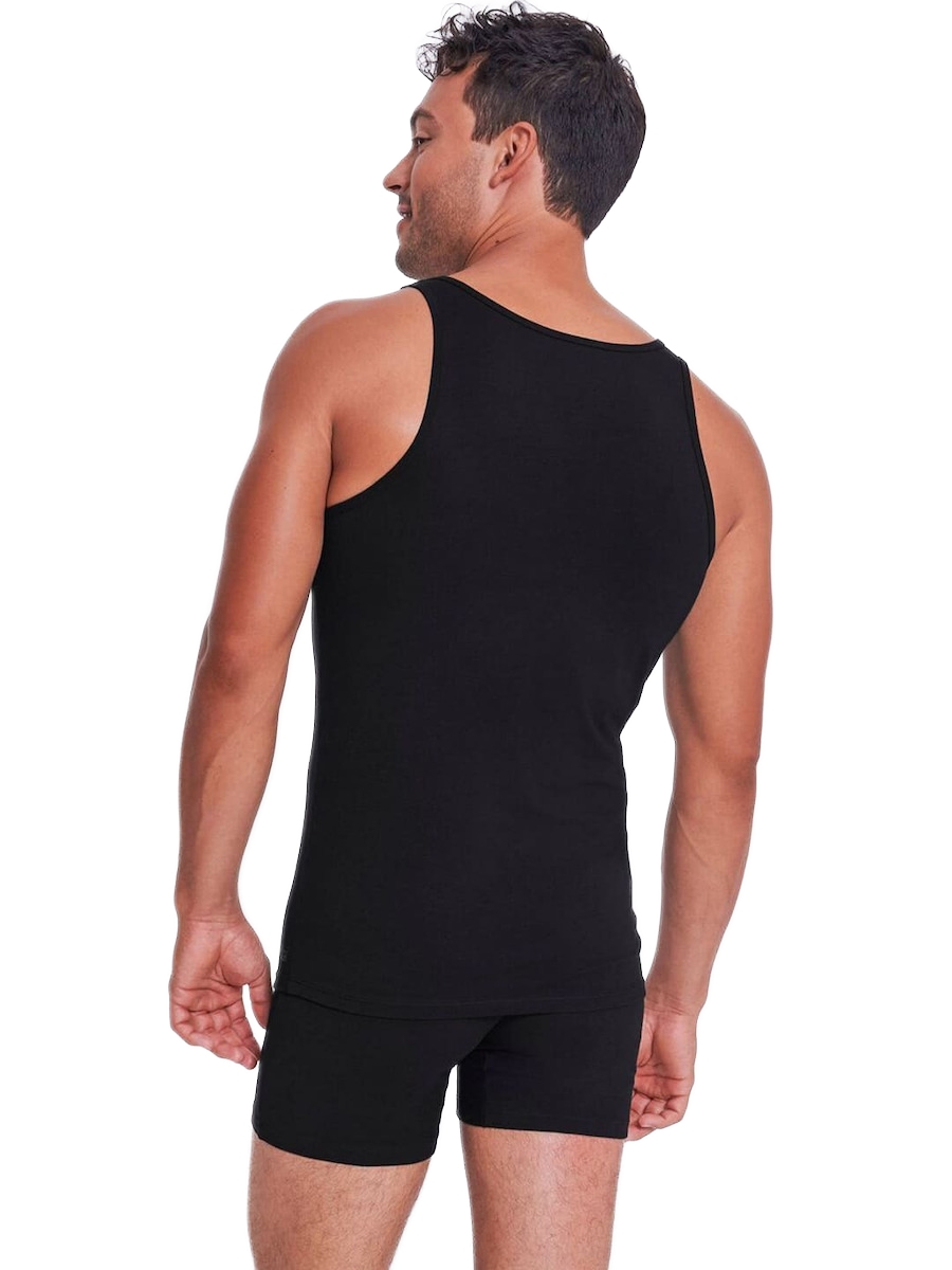 Ανδρική Φανέλα Τιράντα 2PACK- Διπλό Πακέτο Sloggi GO ABC 2.0 H Tank Top 10217768-0004 Μαύρο 