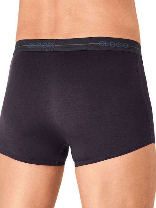 Ανδρικό Εσώρουχό Μπόξερ  Βαμβακερό 2PACK Sloggi Start Hipster 10206968-V004 ΑΝΘΡΑΚΙ-ΜΠΛΕ ΤΖΙΝ