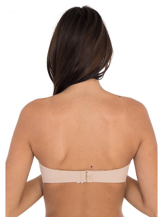 Σουτιέν strapless Αφαιρούμενη ενίσχυση Luna Secret Sense 11063 C CUP με ενίσχυση-Μπεζ