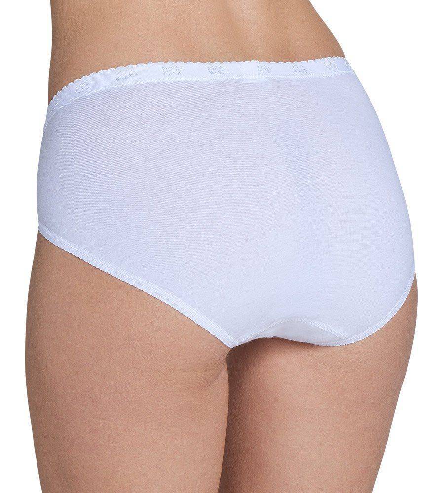 Γυναικεία slip Βαμβακερό Δαντέλα Sloggi Chic Midi 10005199-0003 ΛΕΥΚΟ