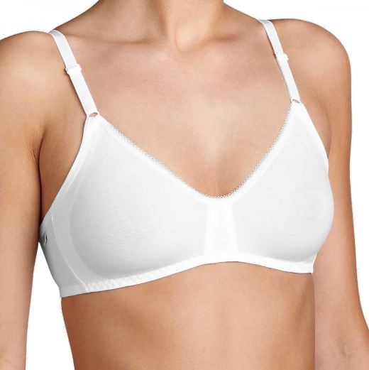 Γυναικείο σουτιέν SLOGGI Basic N 10007642 χωρίς μπανέλα - Λευκό 