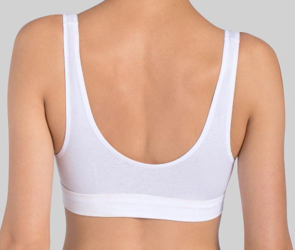 Γυναικείο μπουστάκι SLOGGI Double Comfort 10022574 N χωρίς μπανέλα - Λευκό 