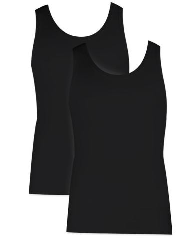 Ανδρική φανέλα με τιράντα MINERVA SPORTIES 90-12014 2 PACK Μαύρο