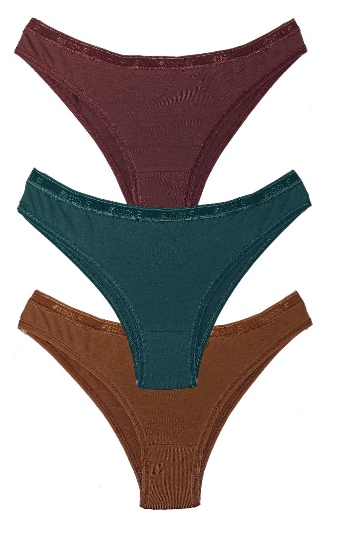 Γυναικείο slip Tai 3 PACK Βαμβακερό APPLE 0220238E Burgundy/Moonlight/Purple