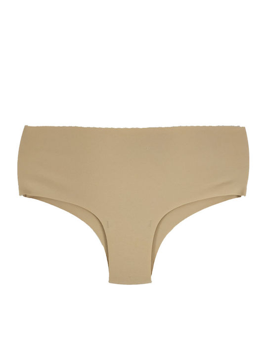 JADEA BOXER 8003 Γυναικείο εσώρουχο χωρίς ραφές LASER CUT μπεζ