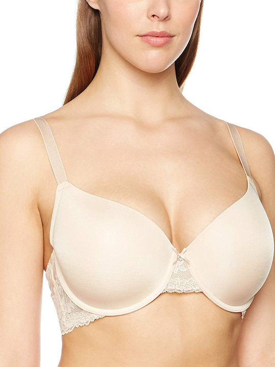 Σουτιέν Dorina Bra Adele-3 D17165A με μπανέλα D Cup-Μπεζ