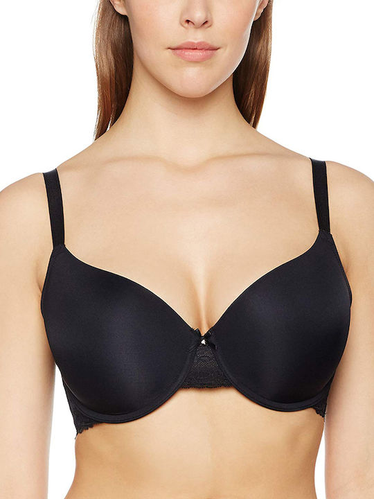 Σουτιέν Dorina Bra Adele-3 D17165A με μπανέλα D Cup-Μαύρο