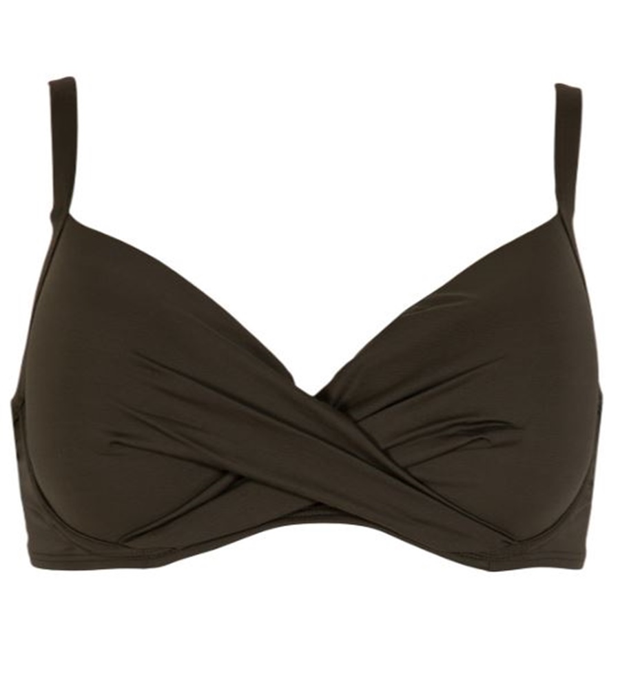 Γυναικείο Μαγιό Bikini Top D Cup BLUEPOINT 806698D-15 Χακί