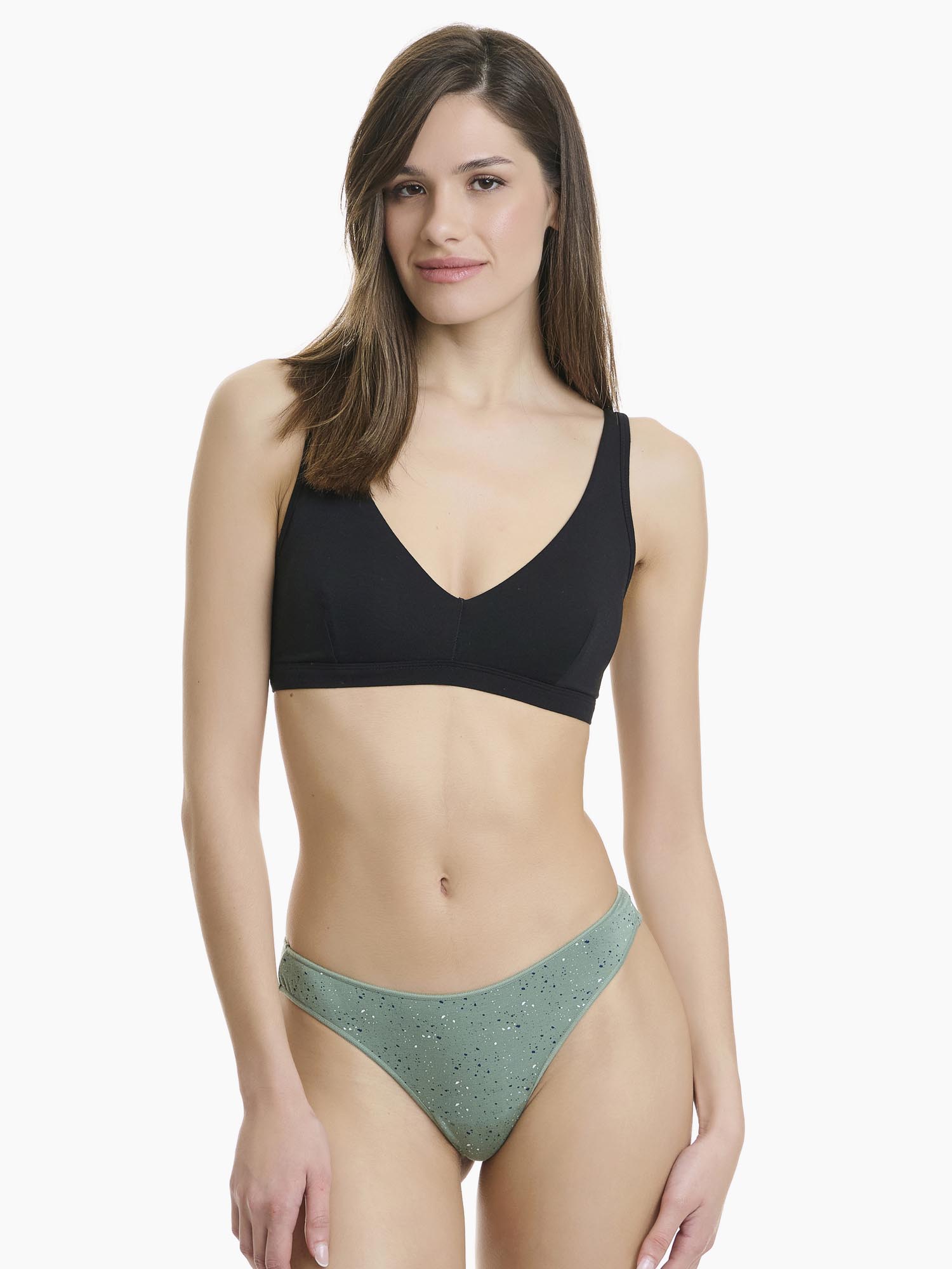 Γυναικείο Εσώρουχο Slip Rio Bamboo 2 PACK WALK W2018-37 ΧΑΚΙ-ΠΕΤΡΟΛ