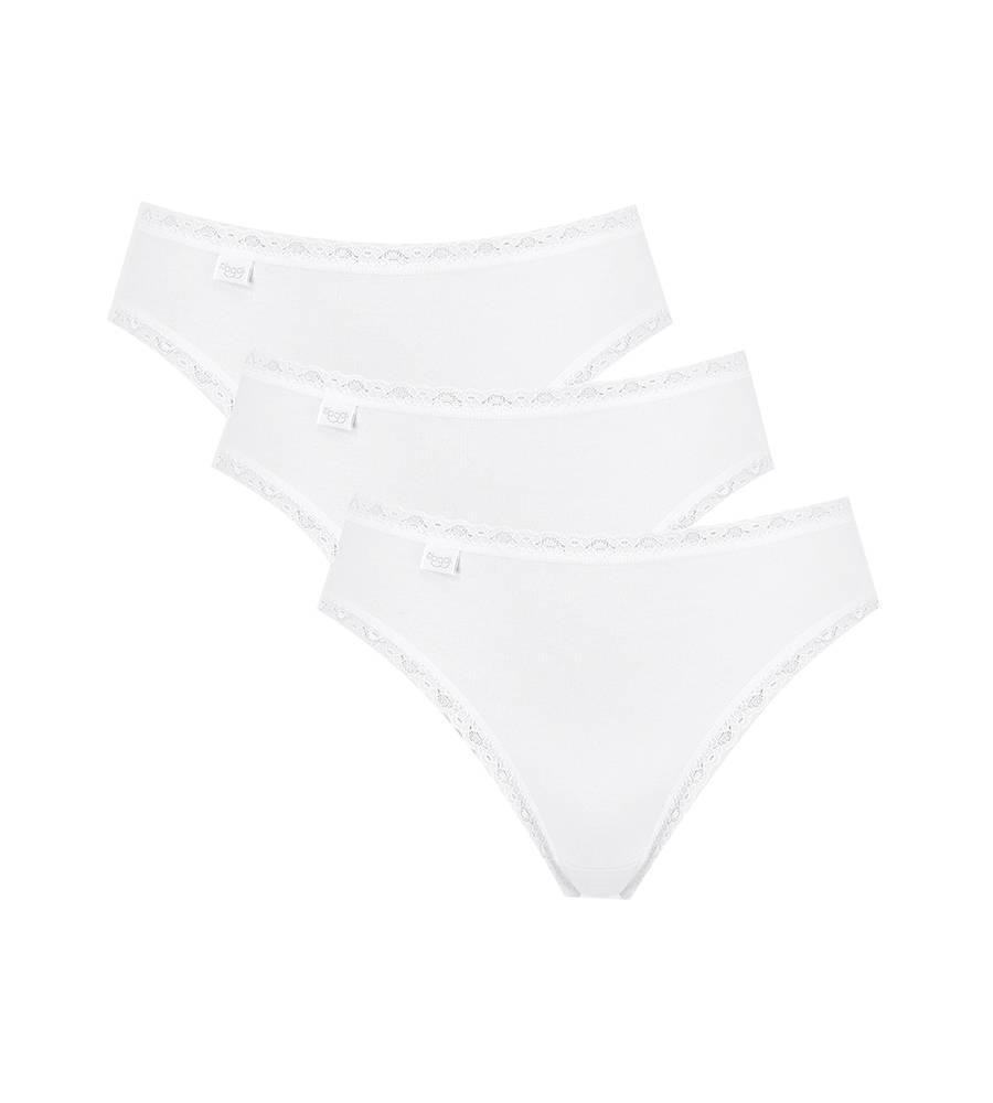Γυναικείο εσώρουχο Tai 3PACK Sloggi 24/7 Cotton Lace  Λευκό
