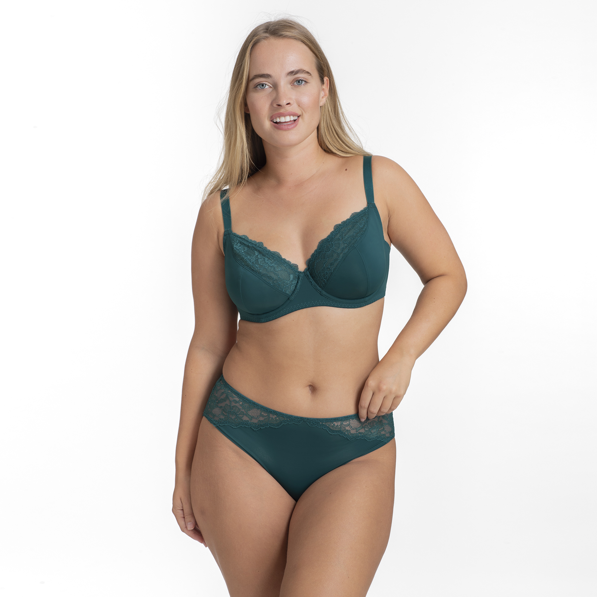 Σουτιέν Dorina LEVY/ECO-2PP D000804MI033-2X0076 Μπανέλα χωρίς ενίσχυση 2 PACK CUP E Μπλε / Πράσινο