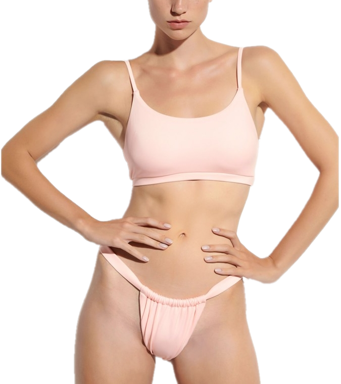 Γυναικείο μαγιό Brazilian Bikini Slip Ψιλόμεσο Σούρα σχήμα V Blu4u 2136410-46 Σομον