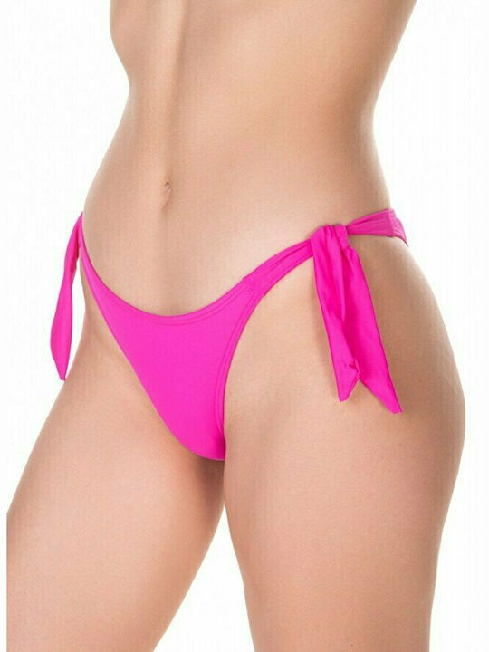 Γυναικείο μαγιό Bikini Bottom με κορδόνι BLU4U 22365082-06 Φούξια