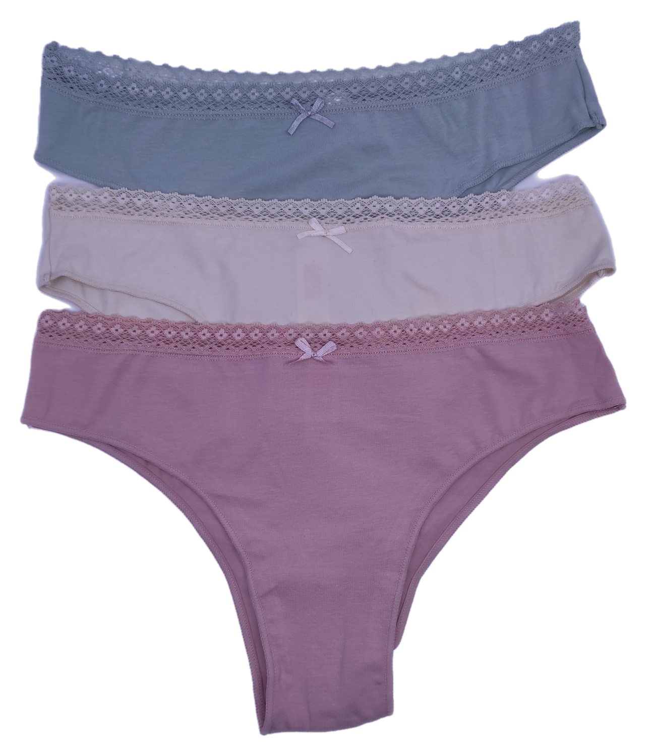 Γυναικείο Σλιπ brazilian 3Pack IDER 3073-1 Μπεζ-Σομόν-Βεραμάν