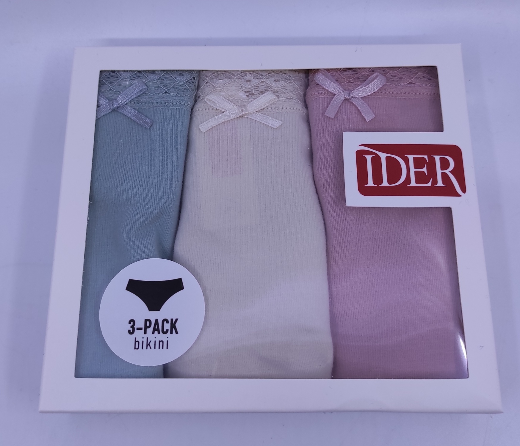 Γυναικείο Σλιπ bikini 3Pack IDER 3072-1-3P Μπεζ-Σομόν-Βεραμάν