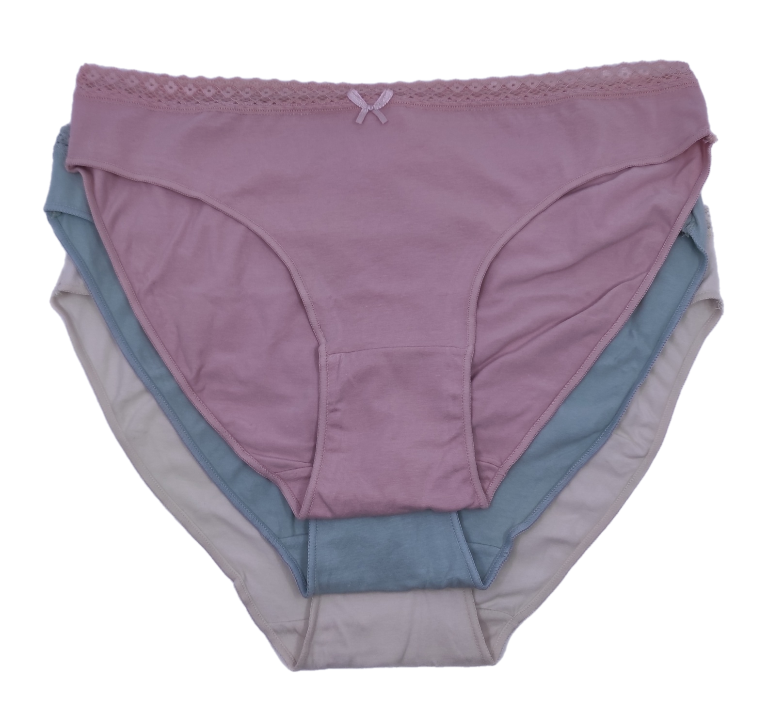 Γυναικείο Σλιπ bikini 3Pack IDER 3072-1-3P Μπεζ-Σομόν-Βεραμάν