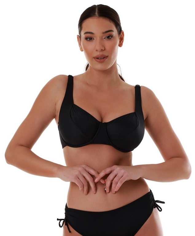 Γυναικείο μαγιό μπανέλα Bikini Top Bluepoint 26066088E-02  E Cup ΜΑΥΡΟ