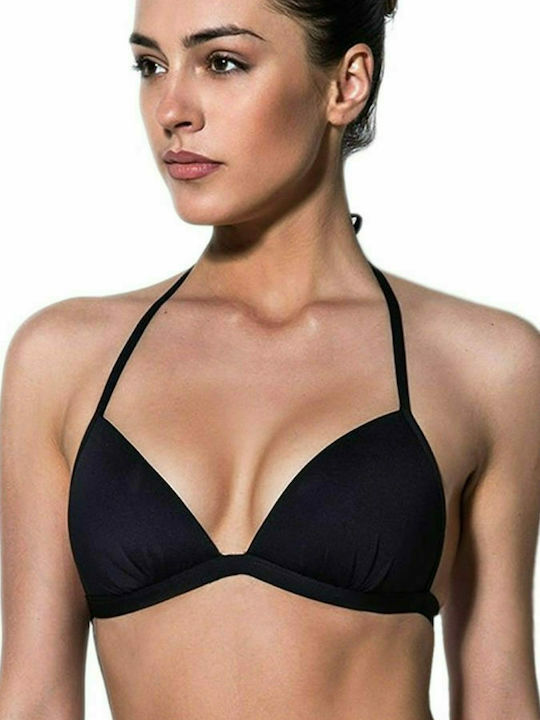 Γυναικείο μαγιό Μονόχρωμο Τριγωνάκι Bikini top push up Bluepoint 26066089-02 B Cup Μαύρο 