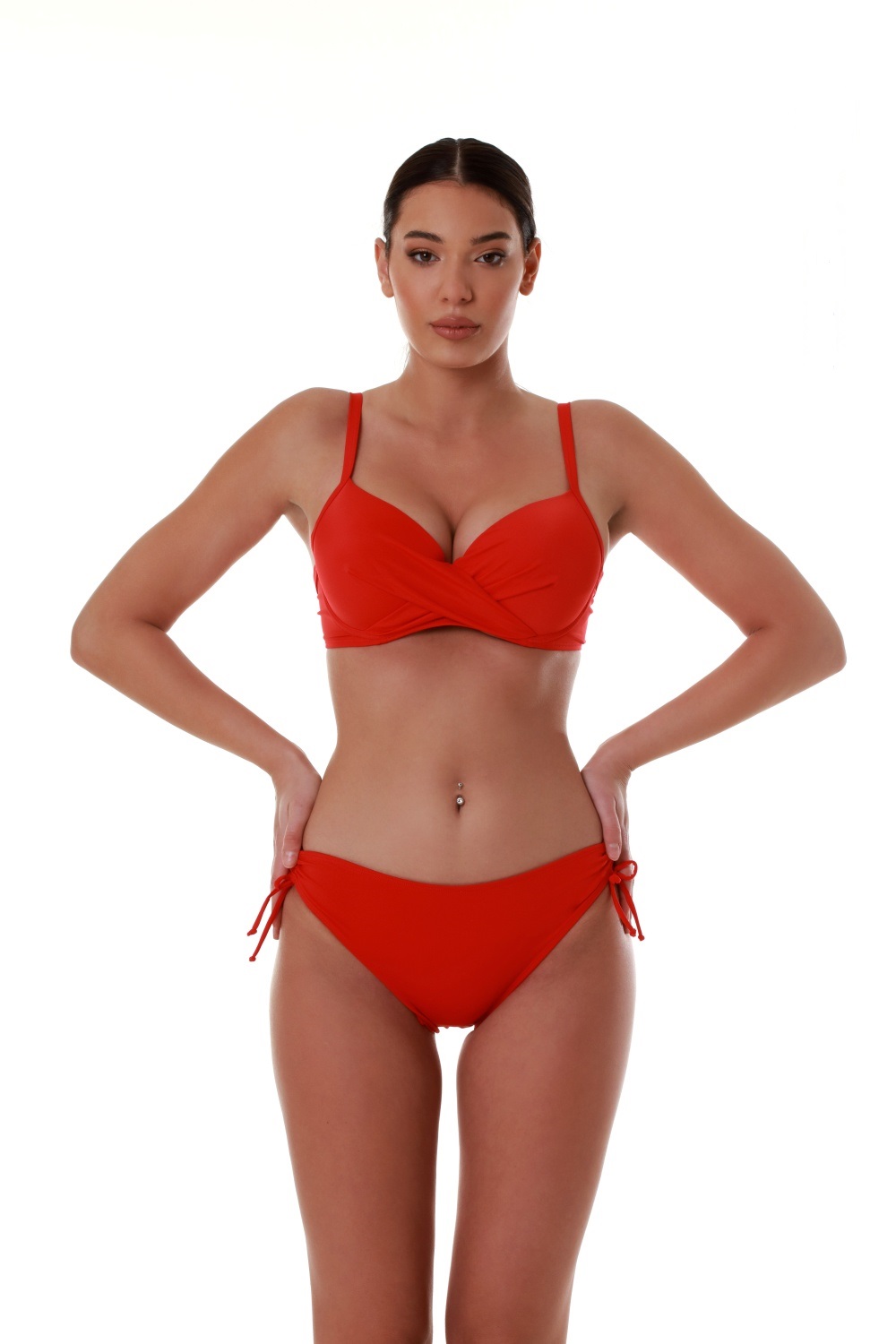 Γυναικείο Μαγιό Bikini Top Bluepoint 26066098D-07 D Cup Κόκκινο