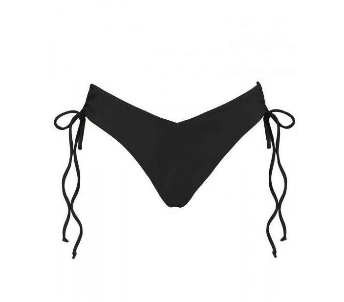 Γυναικείο μαγιό bikini bottom brazilian με Σούρα κόψιμο V BLUEPOINT 23065093-02 ΜΑΥΡΟ