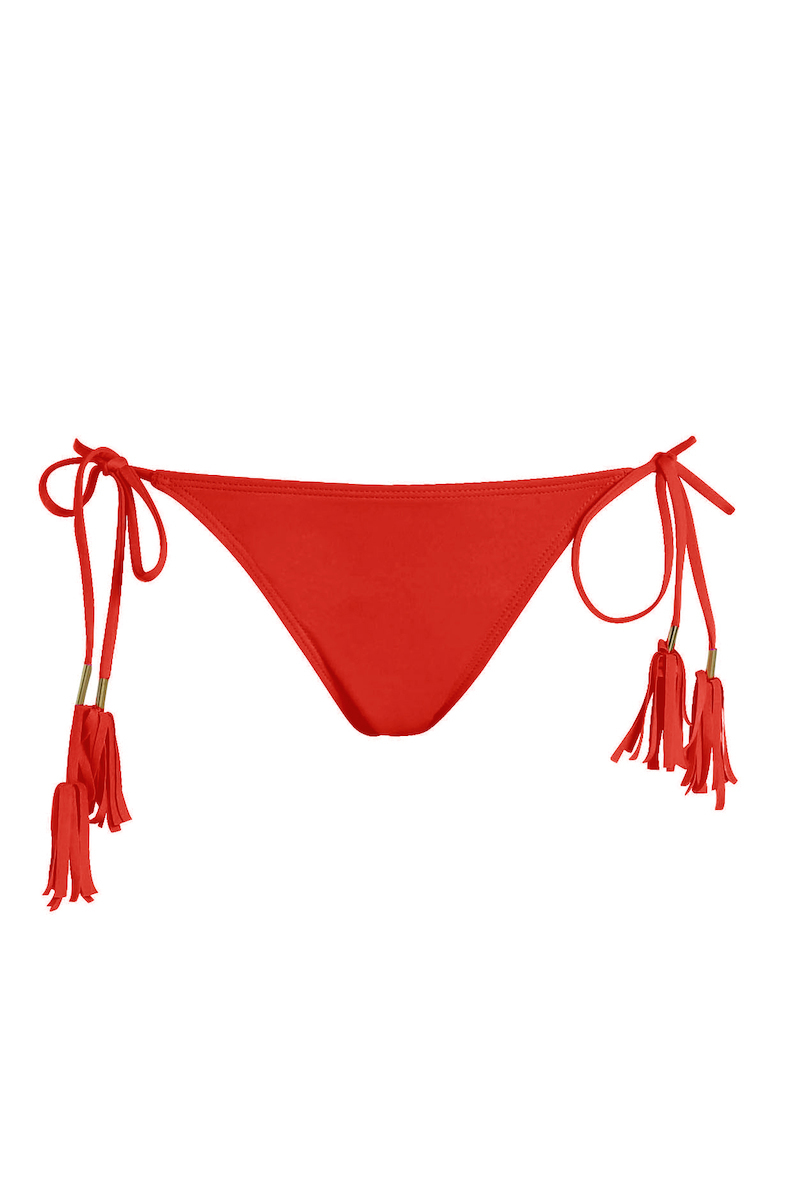 Γυναικείο μαγιό Bikini Bottom με κορδόνι Bluepoint 25065090-07 ΚΟΚΚΙΝΟ