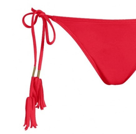 Γυναικείο μαγιό Bikini Bottom με κορδόνι Bluepoint 25065090-07 ΚΟΚΚΙΝΟ
