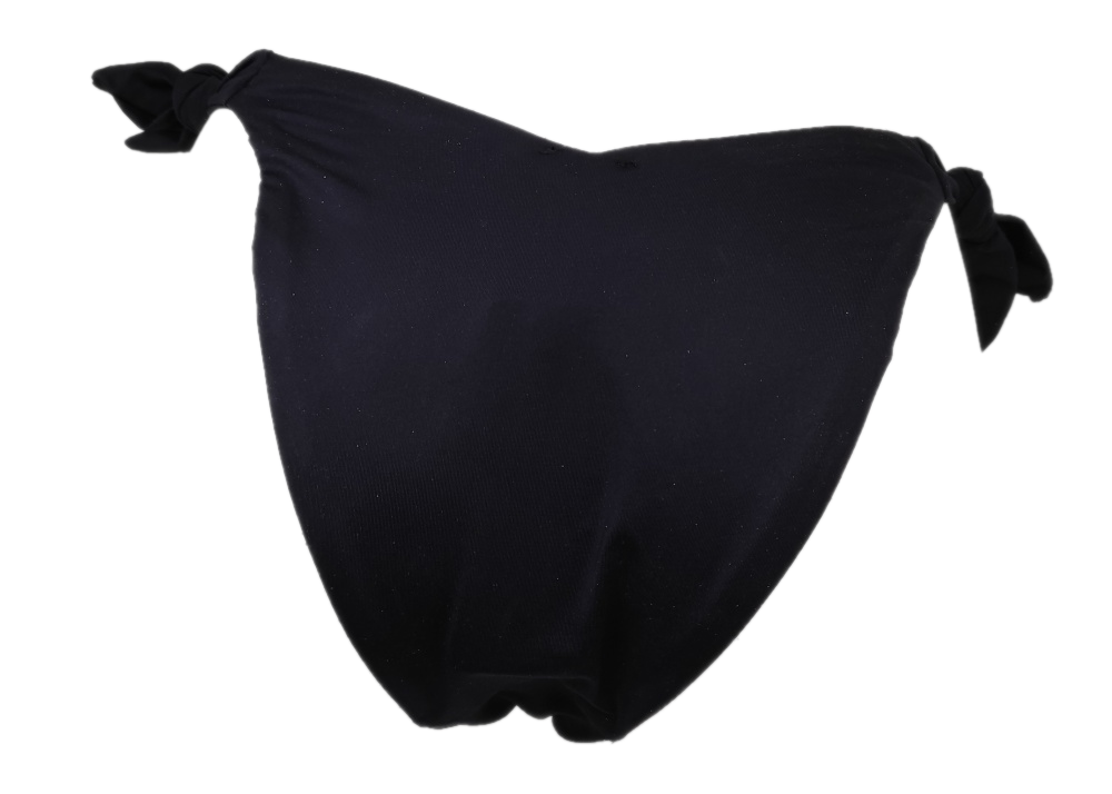 Γυναικείο μαγιό bikini bottom brazilian με κορδονάκια κόψιμο V BLUEPOINT 22065085-02 Μαύρο