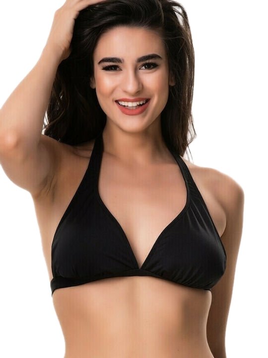 Γυναικείο Μαγιό Τρίγωνο Σταθερό bikini top BLU4U 26366082D-02 D Cup ΜΑΥΡΟ