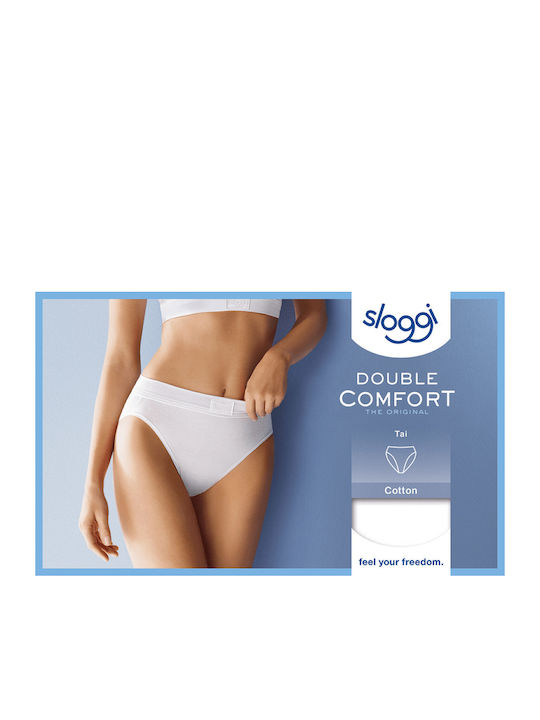 Γυναικεία slip TAI Βαμβακερό Sloggi Double Comfort T 10222804-0003 ΛΕΥΚΟ