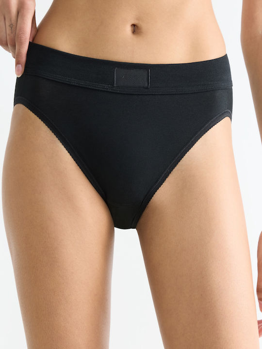 Γυναικεία slip TAI Βαμβακερό Sloggi Double Comfort T 10222804-0004 ΜΑΥΡΟ