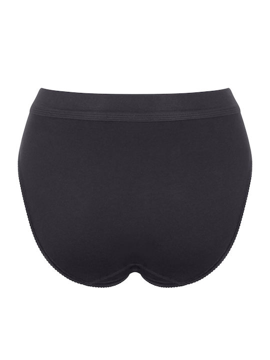 Γυναικεία slip TAI Βαμβακερό Sloggi Double Comfort T 10222804-0004 ΜΑΥΡΟ