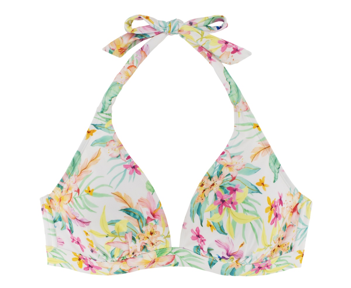 Γυναικείο μαγιό Τριγωνάκι Ενίσχυση Bikini Top KORO ISLAND DORINA D001218MI010-WH0009 Floral Λευκό 