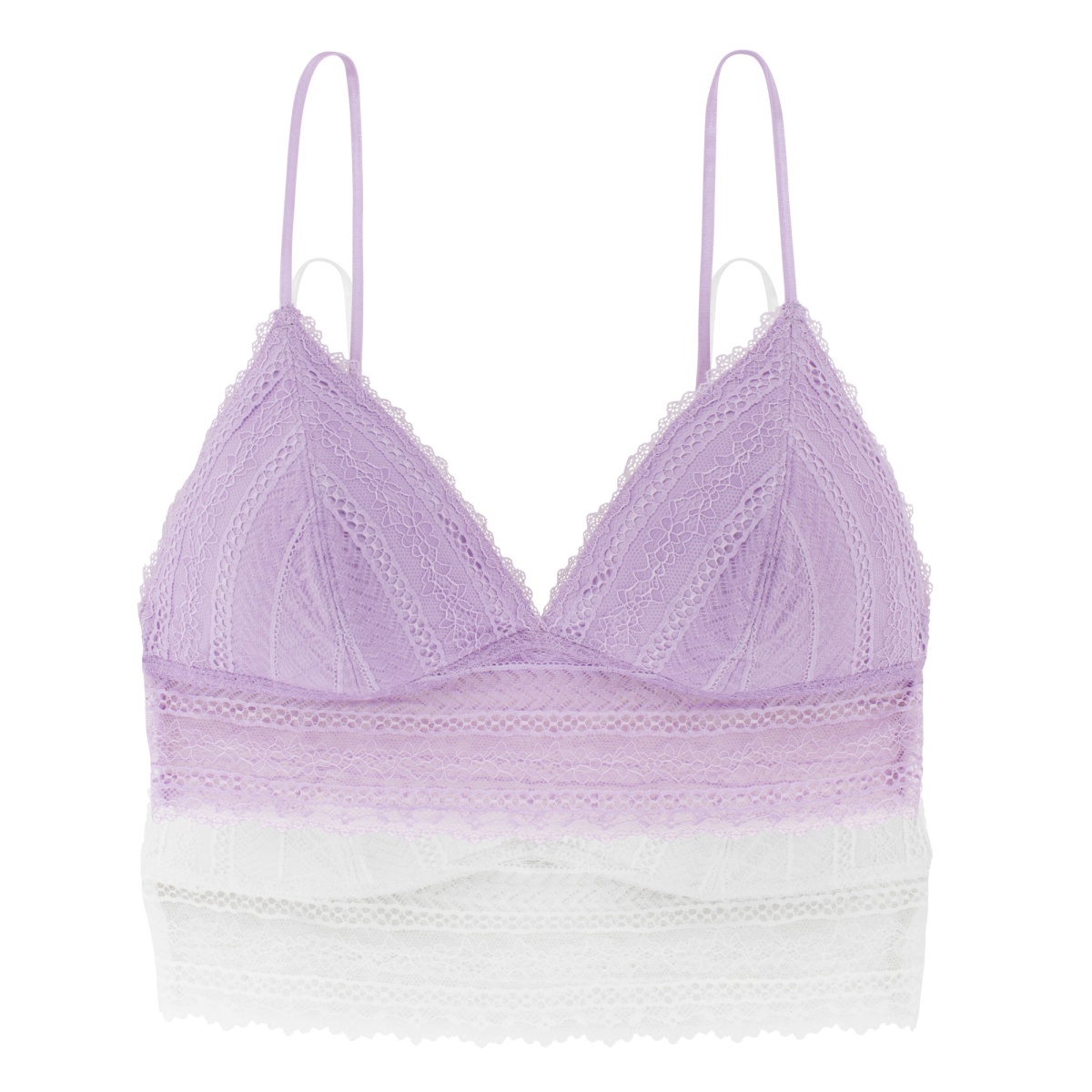 Σουτιέν Bralette Ενίσχυση Χωρίς Μπανέλα 2Pack Dorina CAIA-2PP D001152LA065-2X0147 Μωβ-Λευκό