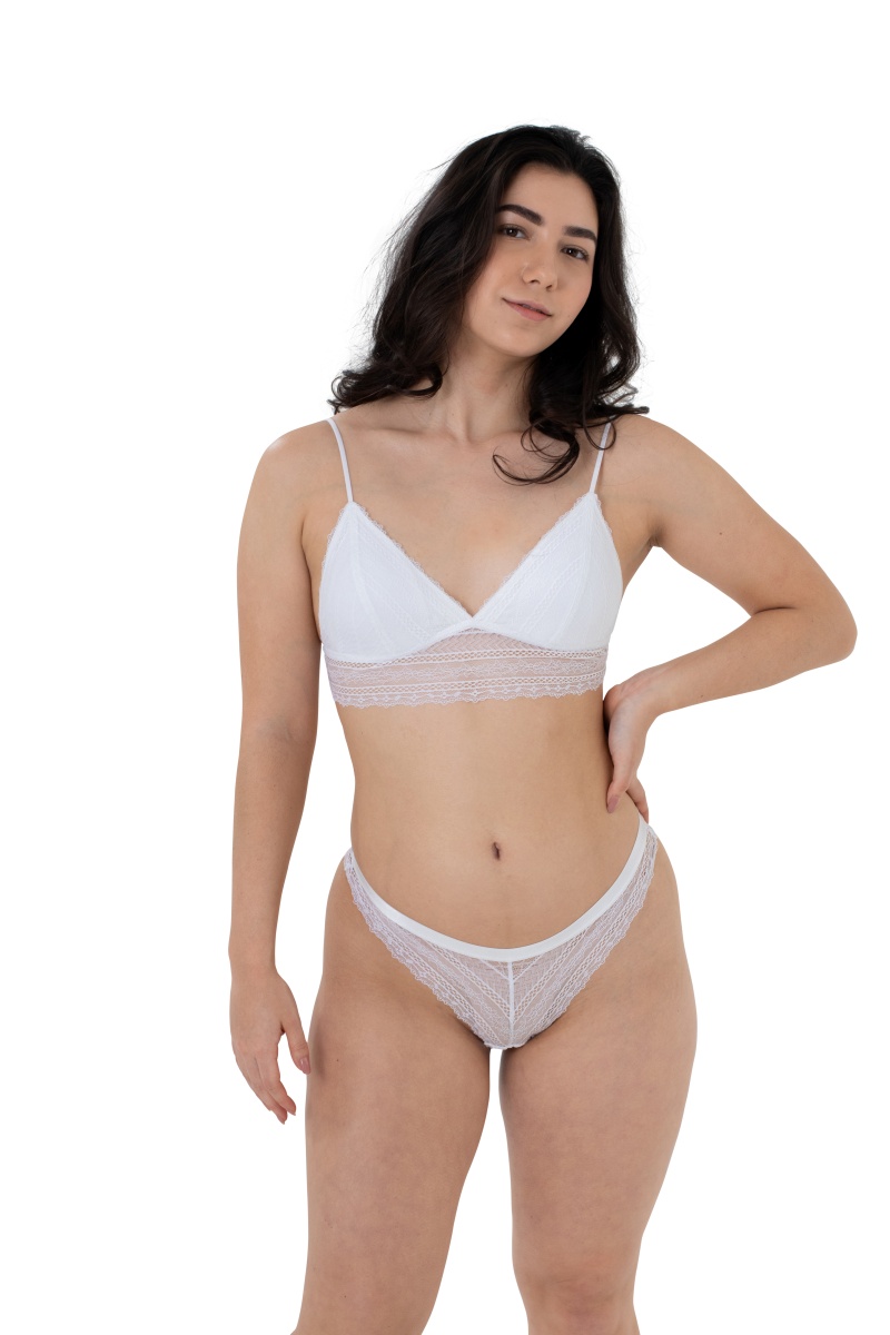 Σουτιέν Bralette Ενίσχυση Χωρίς Μπανέλα 2Pack Dorina CAIA-2PP D001152LA065-2X0147 Μωβ-Λευκό