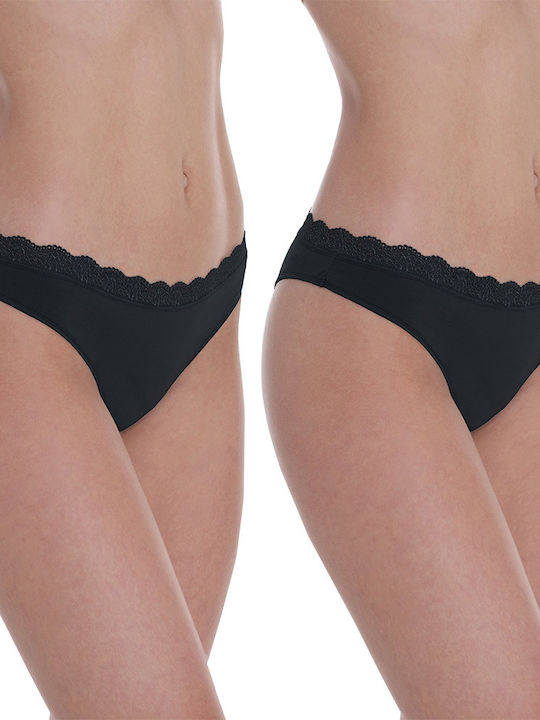 Γυναικείο εσώρουχο Slip Tai Bamboo Eco Friendly Δύο Τεμάχια APPLE 0222300 BLACK BLACK