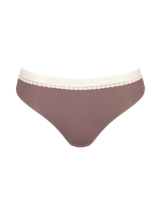 Γυναικείο Eσώρουχο 2PACK Βαμβακερό ριπ Sloggi GO RIBBED TAI 10213095-M003 ΜΠΕΖ-ΚΑΦΕ