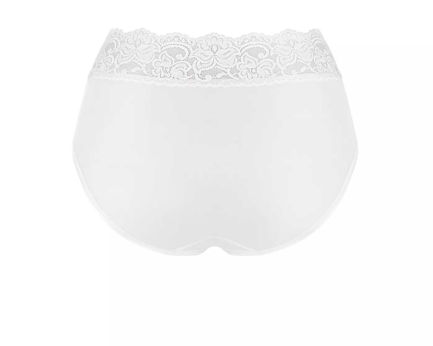 Γυναικεία slip Βαμβάκι Micro Cotton Microfibre Δαντέλα Sloggi Romance Midi 10031896-0003 ΛΕΥΚΟ