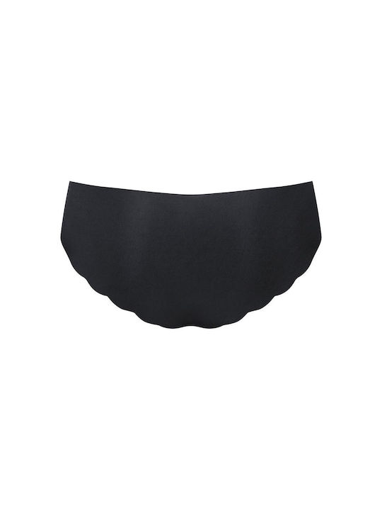 Γυναικείο εσώρουχο Slip laser cut Sloggi Zero Microfibre Hipster 10214689-M004 2PACK ΜΑΥΡΟ-ΜΠΕΖ