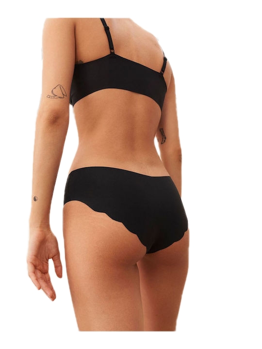 Γυναικείο εσώρουχο Slip laser cut Sloggi Zero Microfibre Hipster 10214689-M004 2PACK ΜΑΥΡΟ-ΜΠΕΖ