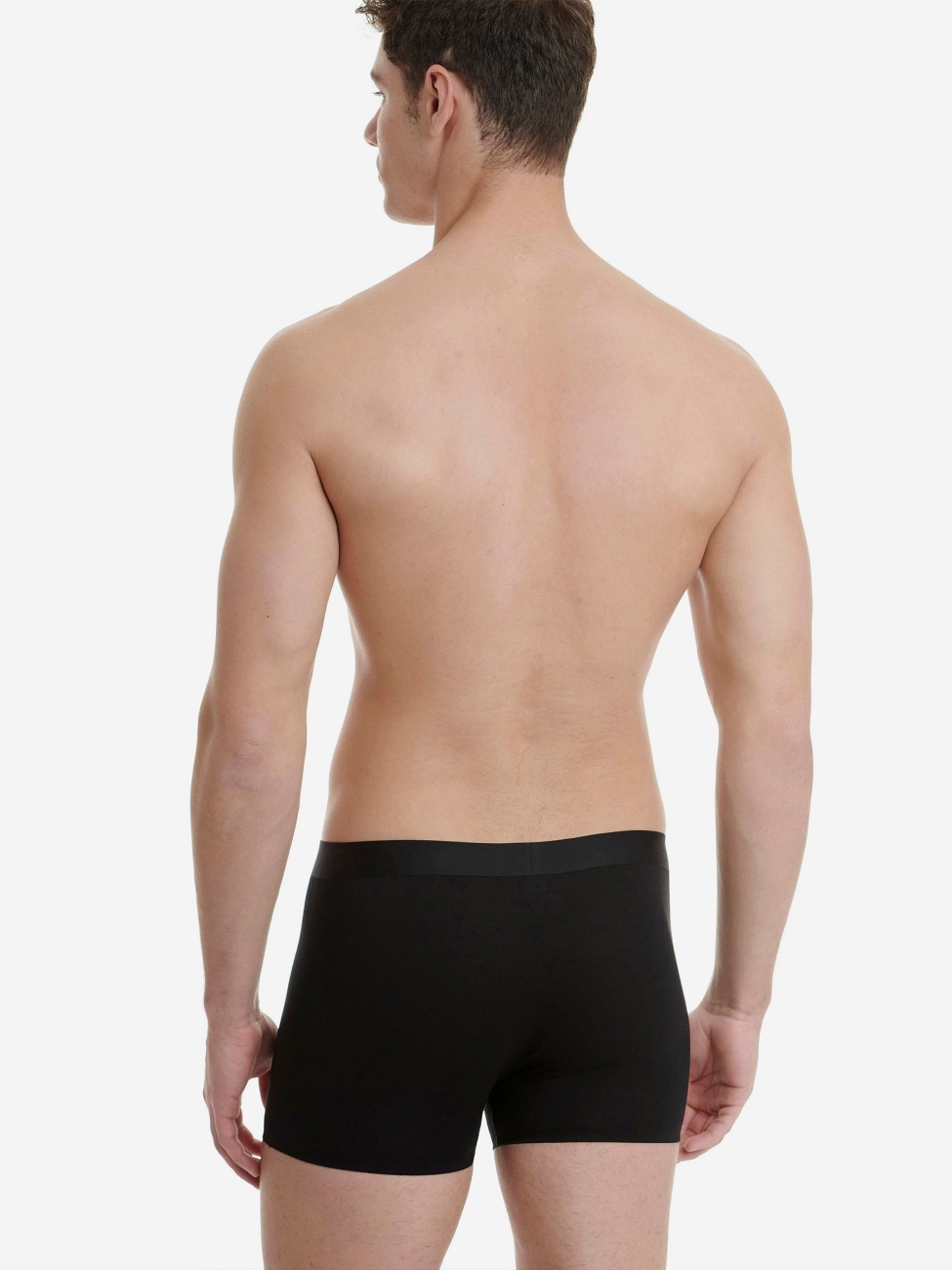 Ανδρικό εσώρουχο Boxer Bamboo Αόρατο Seamless HIPSTER Eco Friendly WALK W1771-02 ΜΑΥΡΟ