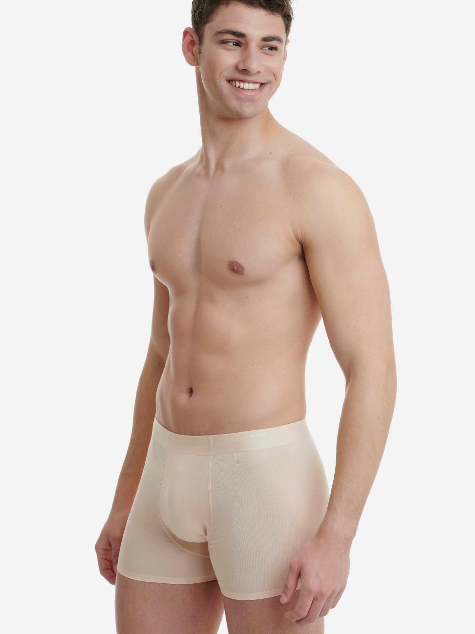 Ανδρικό εσώρουχο Boxer Bamboo Αόρατο Seamless HIPSTER Eco Friendly WALK W1771-19 ΜΠΕΖ