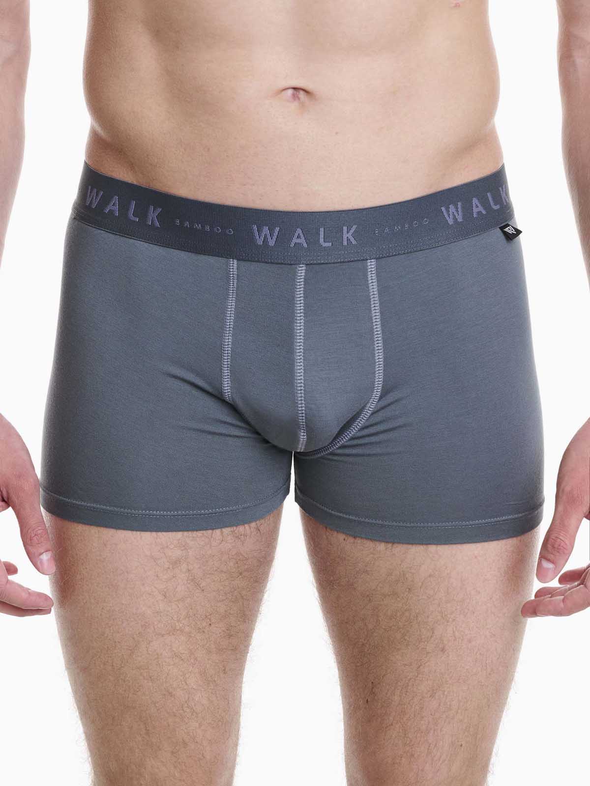 Ανδρικό Εσώρουχο Boxer Bamboo Εξωτερικό Λάστιχο 2Pack Walk W1776-0706 ΡΑΦ-ΑΝΘΡΑΚΙ