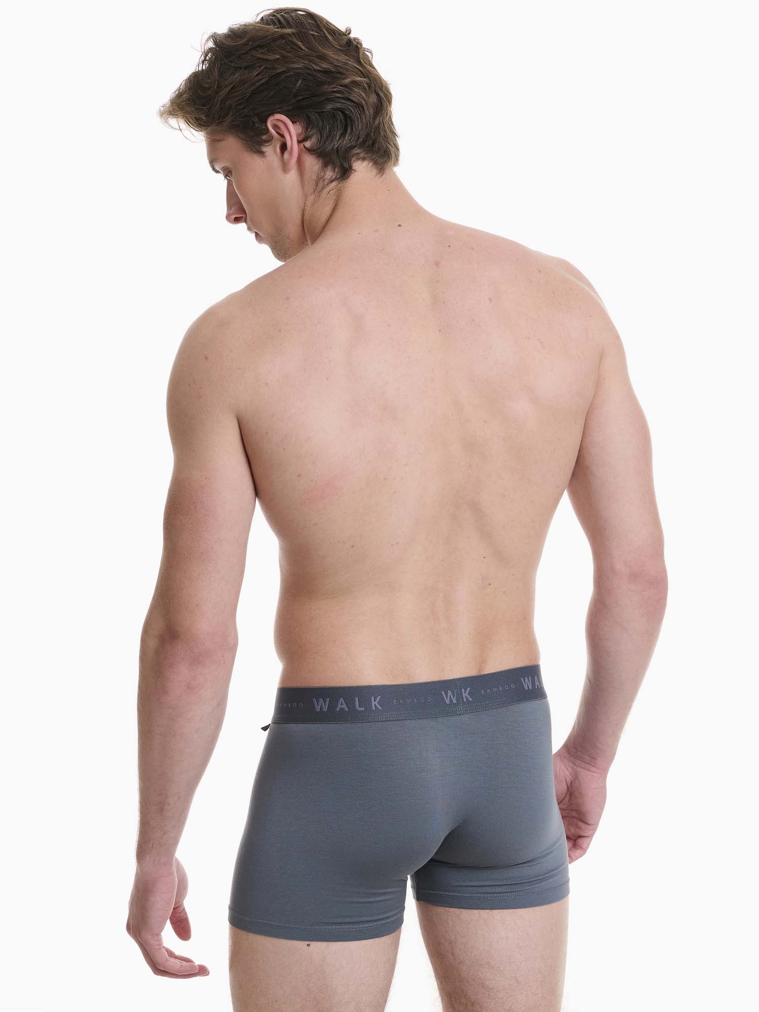 Ανδρικό Εσώρουχο Boxer Bamboo Εξωτερικό Λάστιχο 2Pack Walk W1776-0706 ΡΑΦ-ΑΝΘΡΑΚΙ