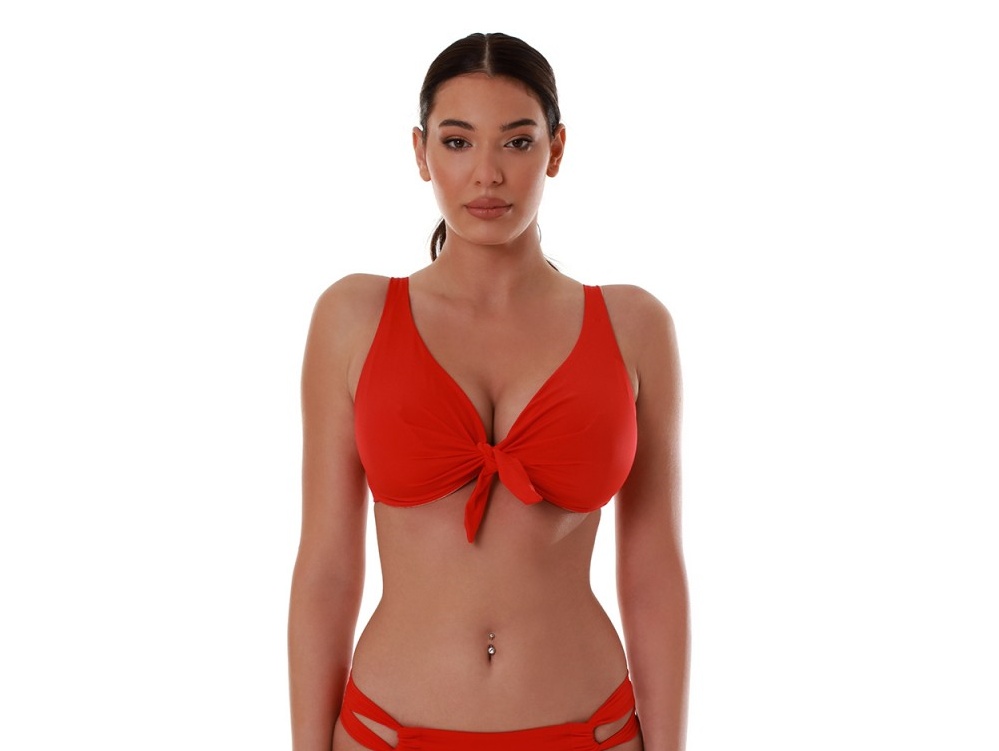 Γυναικείο Μαγιό Bikini Top με Μπανέλα SOLIDS Bluepoint 25066100D-07 D Cup ΚΟΚΚΙΝΟ