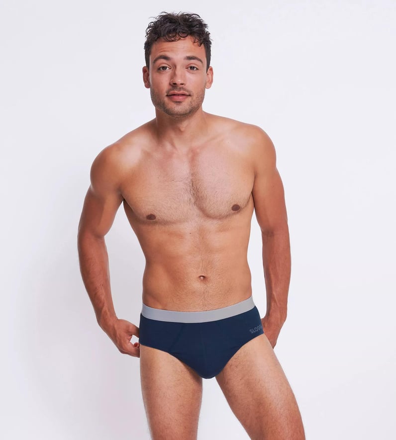 Ανδρικό Εσώρουχο slip Βαμβακερό 2 PACK Εξωτερικό Λάστιχο SLOGGI MEN GO ABC 2.0 H BRIEF 2P 10217761-00RA ΜΠΛΕ