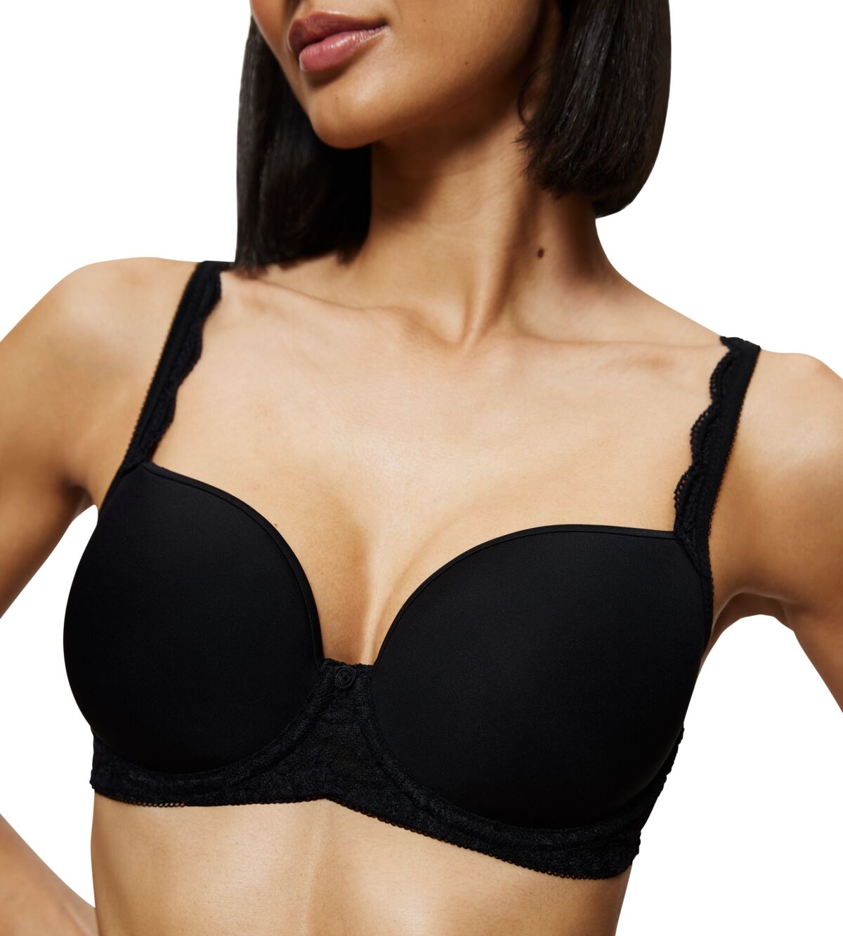 Σουτιέν TRIUMPH Μπανέλα Ενίσχυση CUP C-D Amourette WP 10214770 - 0004 ΜΑΥΡΟ