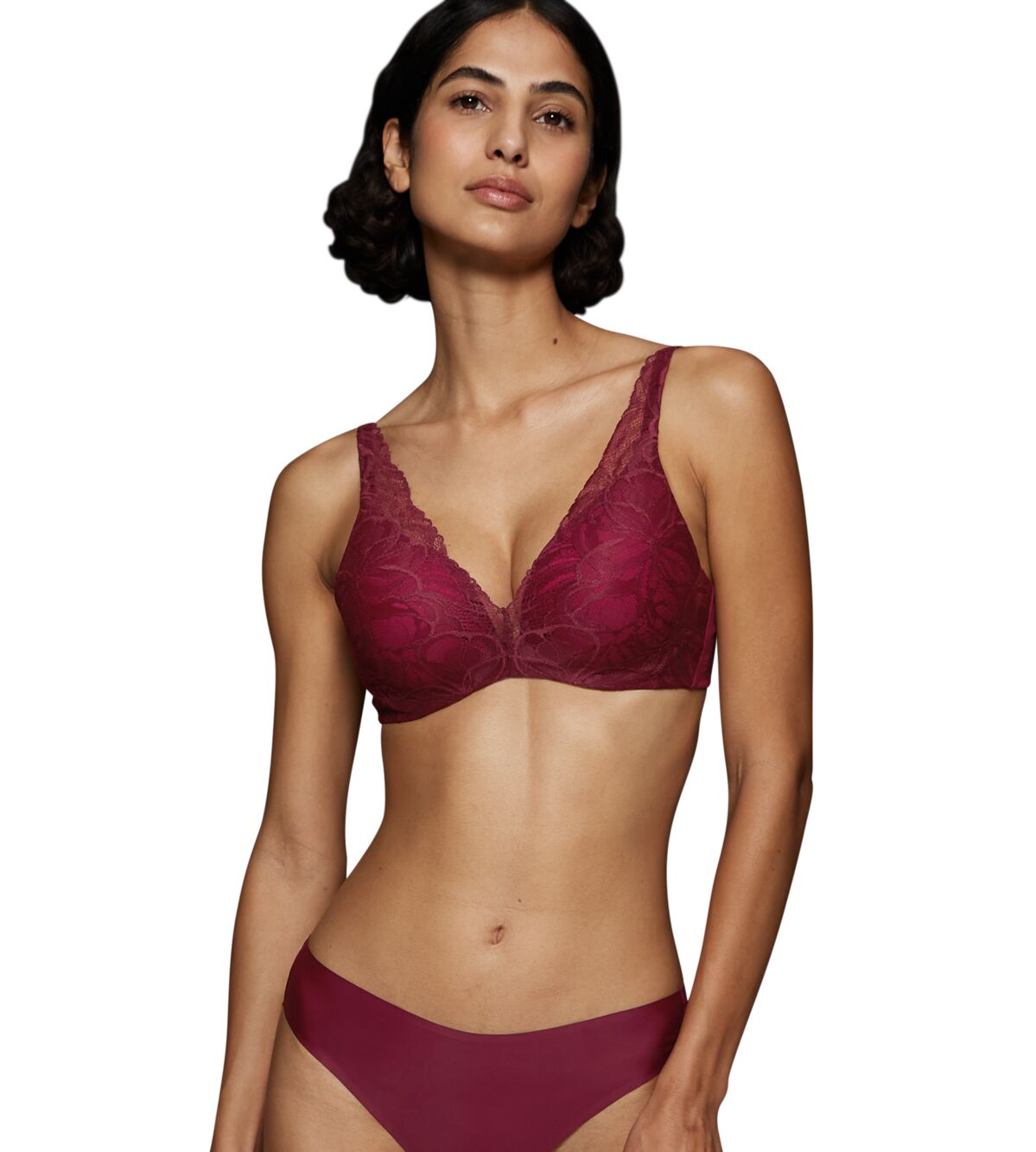 Σουτιέν TRIUMPH Μπανέλα Ενίσχυση CUP C-D BODY MAKE-UP ILLUSION LACE WP 10219710-00EW-EW WOODROSE