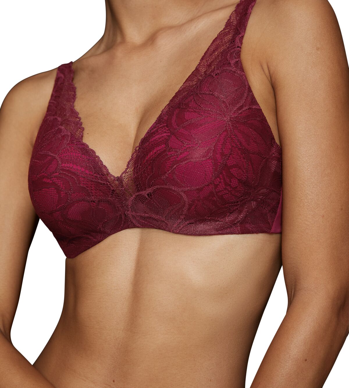 Σουτιέν TRIUMPH Μπανέλα Ενίσχυση CUP C-D BODY MAKE-UP ILLUSION LACE WP 10219710-00EW-EW WOODROSE